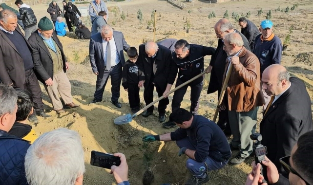 Sungurlu'da fidanlar toprakla buluştu