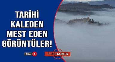 Tarihi kale sis altındaki görüntüsü ile büyüledi