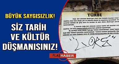 Tarihi türbeye vandalizm