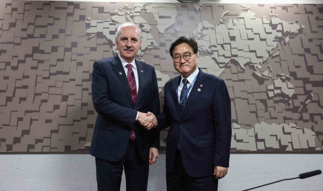 TBMM Başkanı Kurtulmuş, Güney Kore Ulusal Meclisi Başkanı Woo Won-shik ile görüştü