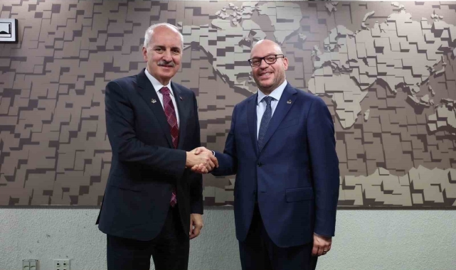 TBMM Başkanı Kurtulmuş, İtalyan mevkidaşı Fontana ile bir araya geldi