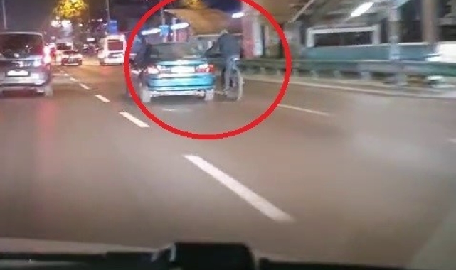 Tehlikeli yolculuk kamerada