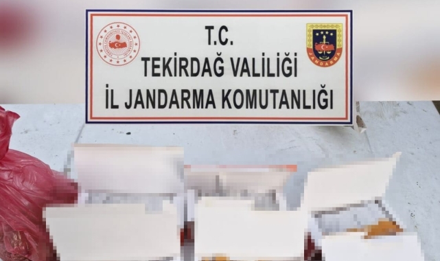 Tekirdağ'da tütün dolu makaron operasyonu