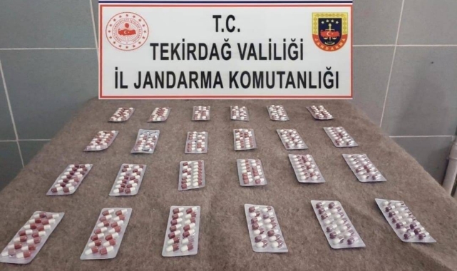 Tekirdağ'da uyuşturucu operasyonlarında çok sayıda sentetik hap ve uyuşturucu madde ele geçirildi