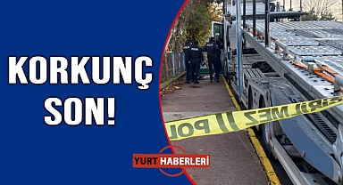 Tır kabininde asılı halde bulundu