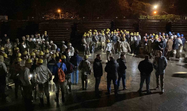 TTK Üzülmez Müessesi'nde gerçeğini aratmayan yangın tatbikatı