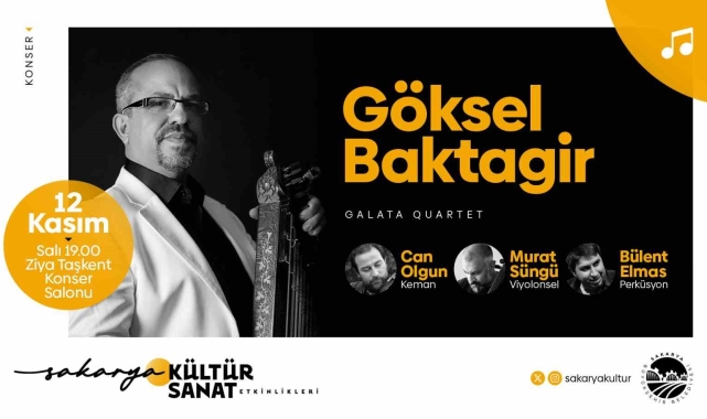 Türk müziğinin önde gelen ismi Sakaryalı sanatseverlerle buluşuyor