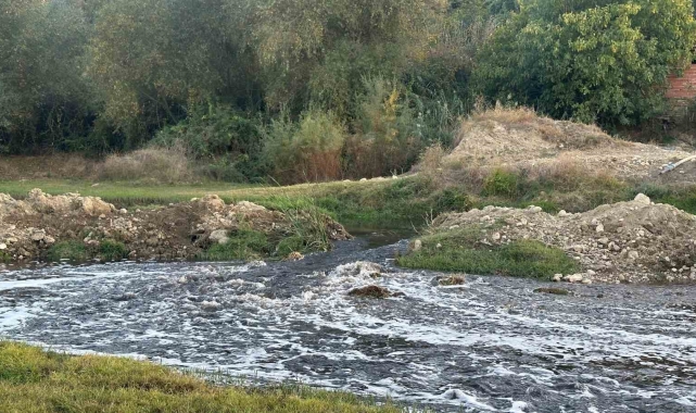 Uşak OSB'den bırakılan atıkların Gediz Nehri'nde kirlilik ve balık ölümlerine neden olduğu iddia edildi