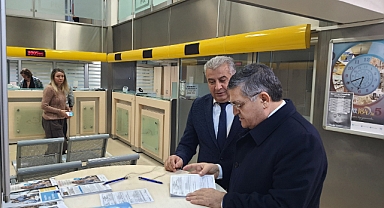 Vali Özarslan'dan PTT ziyareti