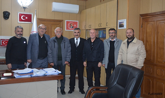 15 Eylül Gazeteciler Cemiyeti'nden Defterdar Önalan'a ziyaret