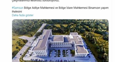 Adalet Bakanı Yılmaz Tunç'tan Samsun'a müjde: