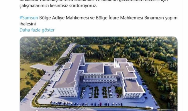 Adalet Bakanı Yılmaz Tunç'tan Samsun'a müjde: