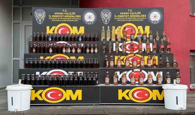 Adana&#039;da yılbaşı öncesi sahte içki operasyonları sürüyor