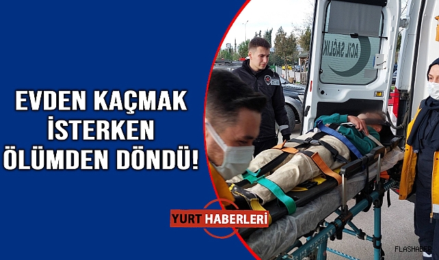 Ailesi izin vermeyince balkondan atladı