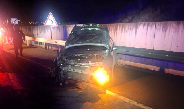 Alkollü sürücü önündeki otomobile çarptı: 1 yaralı