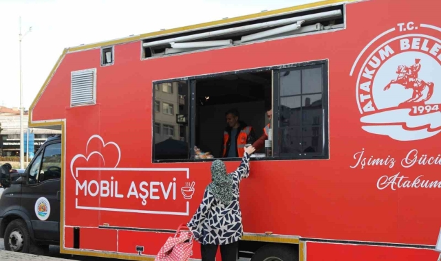 Atakum'da mobil aşevi hizmeti
