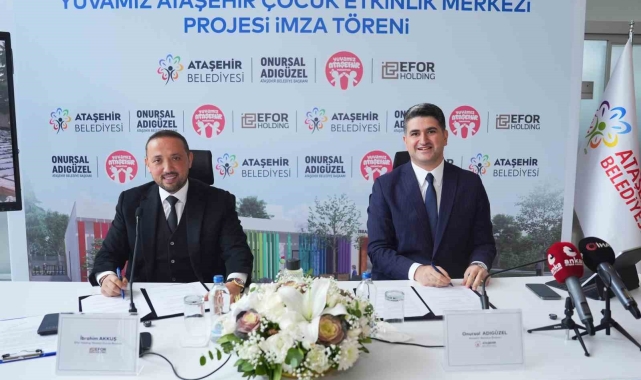 Ataşehir Belediyesi'nden çocuklar için ekolojik adım: Etkinlik merkezi için imzalar atıldı