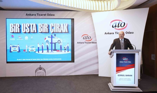 ATO Başkanı Baran: "'Bir Usta, Bir Çırak Projesi' kapsamında yetiştirilen nitelikli işgücünün mesleğin gelişimine öncülük edeceğine inanıyorum"