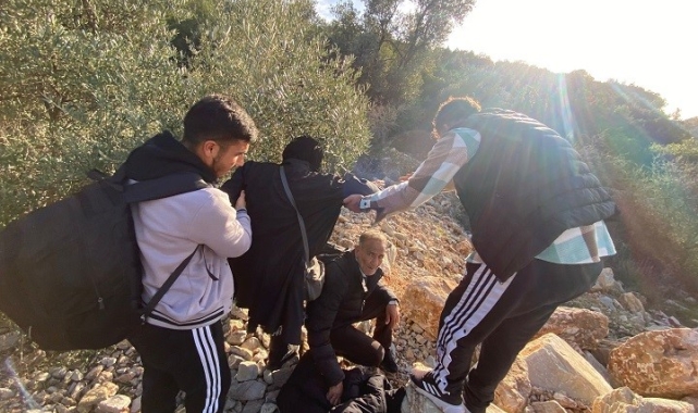 Aydın'da 4 düzensiz göçmen kurtarıldı