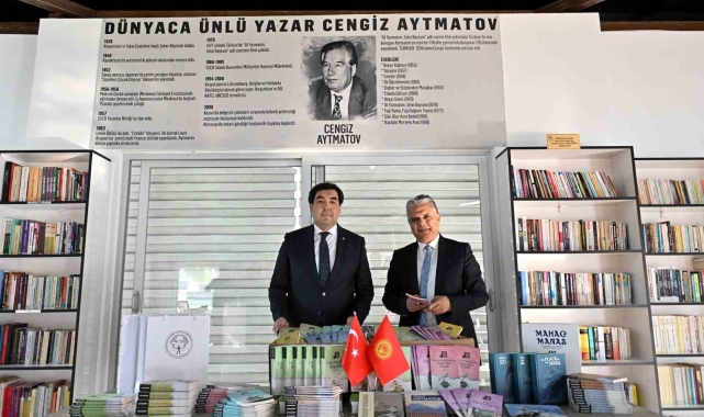 Aytmatov'un eserleri kütüphaneye bağışlandı