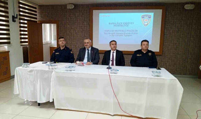 Bafra'da güvenlik toplantısı