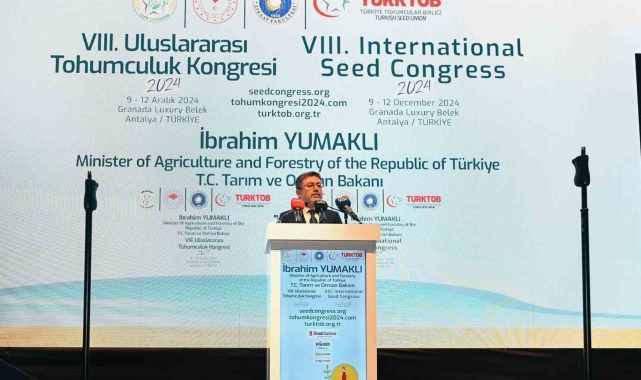 Bakan Yumaklı: "İsrail'den bir adet bile tohum almıyoruz"