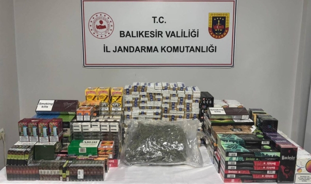 Balıkesir Jandarmasından kaçakçılık ve organize suç operasyonu