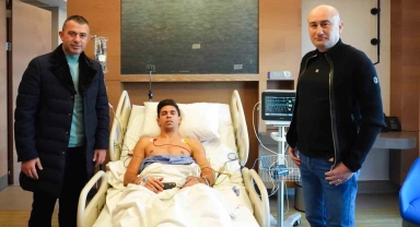 Başkan Hüseyin Yücel'den Gabriel Paulista'ya geçmiş olsun ziyareti