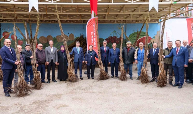Bilecikli 405 çiftçiye 35 bin fidan dağıtıldı