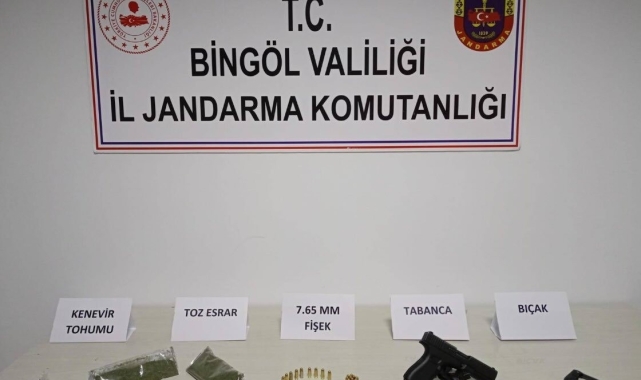 Bingöl'de uyuşturucu ve ruhsatsız silah operasyonları