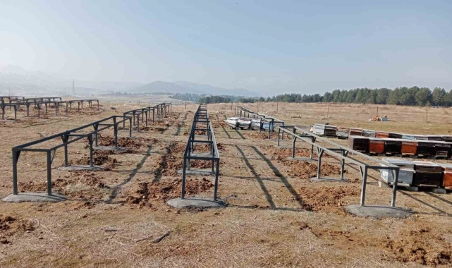 Bingöl'deki Bal Ormanları'na kovan sehpası kuruldu