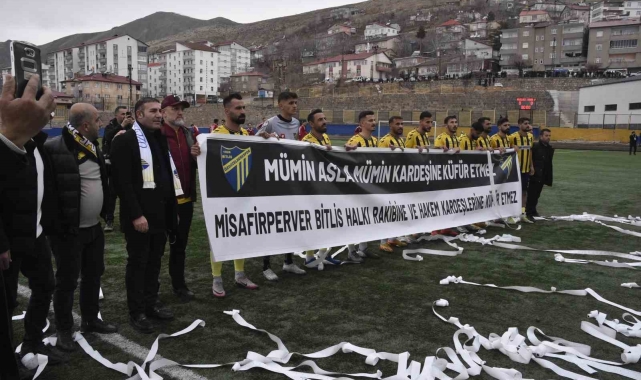 Bitlis'te bölgesel amatör maçta olaylar çıktı