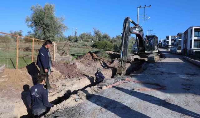 Bodrum Mumcular mahallesinde içme suyu hatları yenileniyor
