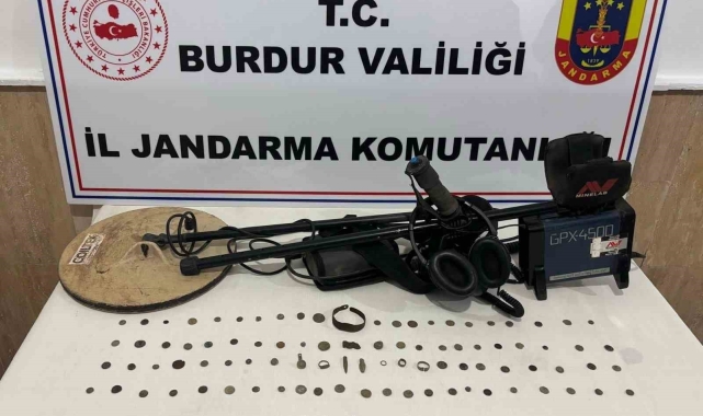 Burdur'da kaçak kazı şüphelisi yakalandı