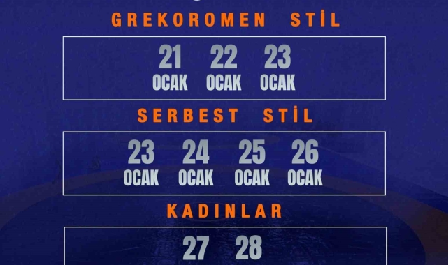 Büyükler Güreş Türkiye Şampiyonası'nın tarihi belli oldu