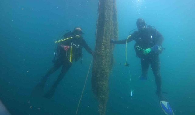 Çanakkale'de 2024'te 16 bin metrekare hayalet ağ çıkarıldı