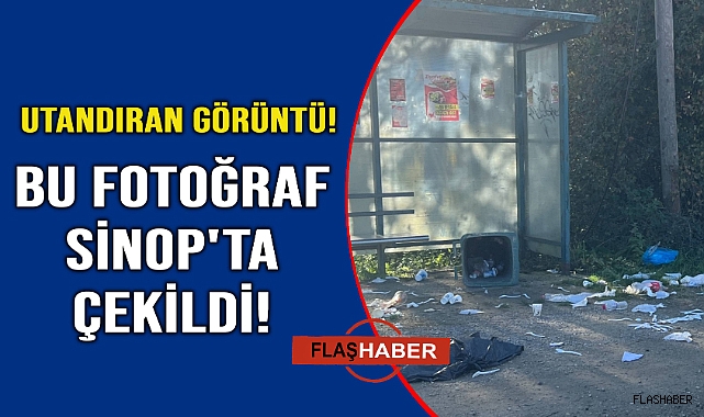 Çöp içindeki durak tepkiye neden oldu
