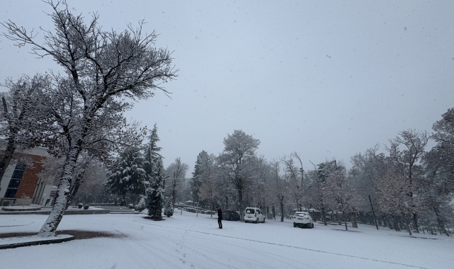 Çorum'da kar yağışı etkili oldu