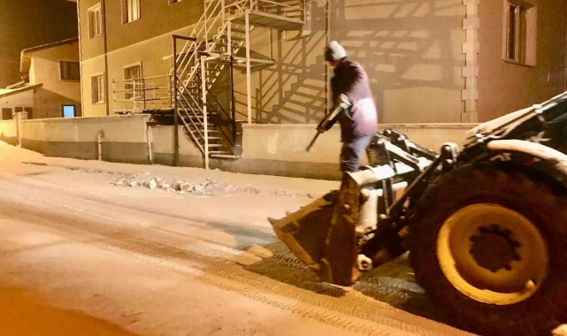Çorum'da kar yağışı etkili oldu