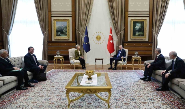 Cumhurbaşkanı Erdoğan, AB Komisyonu Başkanı von der Leyen ile görüştü