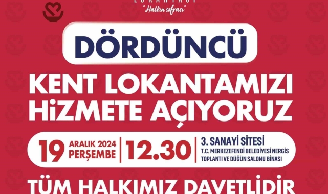 Denizli Büyükşehrin dördüncü kent lokantası hizmete açılıyor