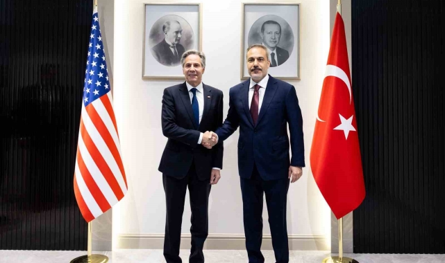 Dışişleri Bakanı Fidan ile ABD Dışişleri Bakanı Blinken'ın görüşmesi başladı.