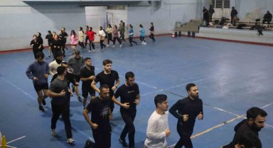 Diyarbakır'da polis olma hayali taşıyan aday adayları ter döküyor