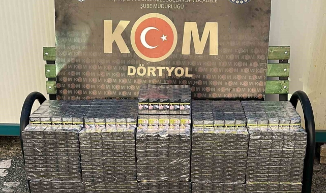 Dörtyol'da kaçak sigara operasyonu