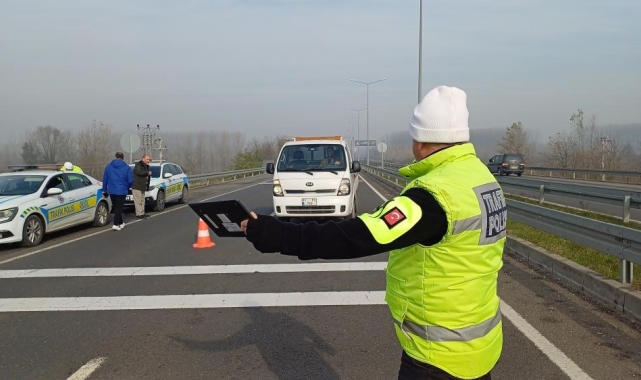 Düzce'de 147 araç trafikten men edildi