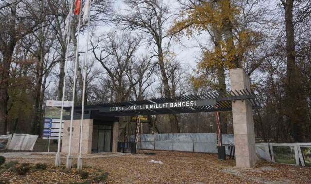 Edirne'de Meriç Nehri kenarındaki Millet Bahçesi'nde çalışmalar tamamlandı