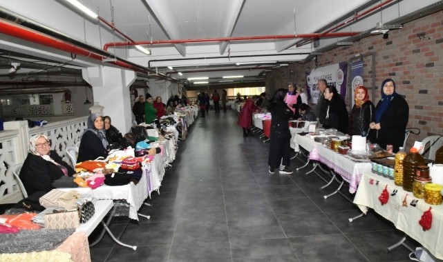 Evde üreten kadınlar için pazar açıldı