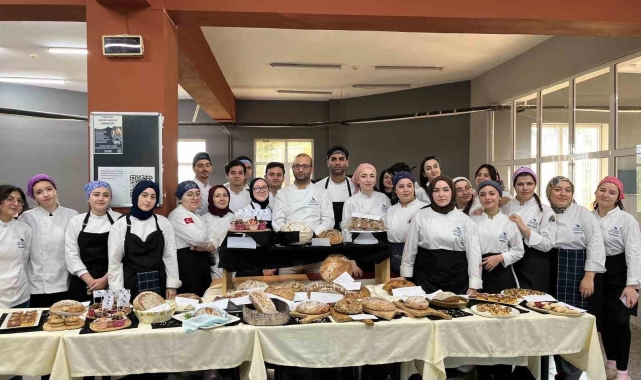 Gastronomi öğrencilerinden sağlık ve sanat