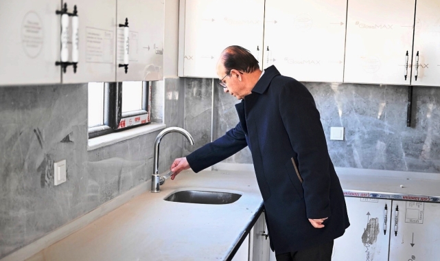 Geçit, kentsel dönüşüm konutlarını inceledi