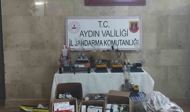 Germencik'te bandrolsüz tütün ele geçirildi